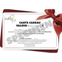 Carte cadeau SubliPix