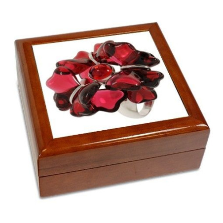 Boîte à bijoux Bague rouge