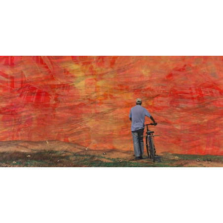 Homme en vélo © Max Parisot du Lyaumont 