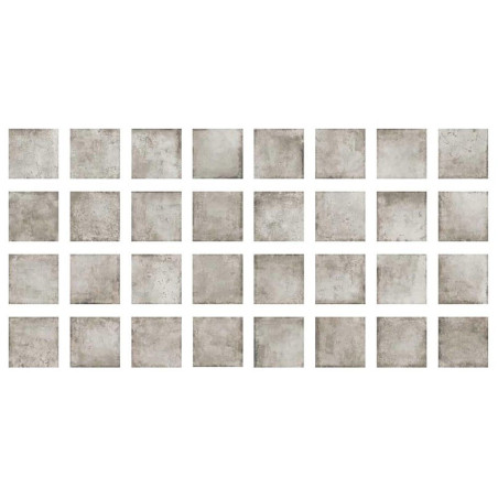 Carrelage sol mur piscine en grès cérame motif Singapour Gris