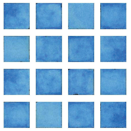 Carrelage sol mur piscine en grès cérame motif Jakarta Bleu