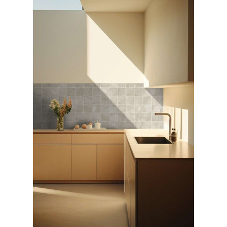 Carrelage sol mur piscine en grès cérame motif Béton Océan